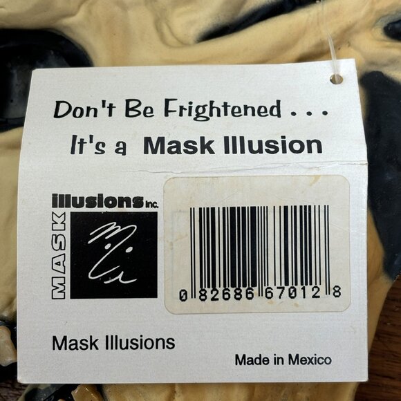 Demon Skull Gold Bat w/ wings Mask Illusions NWT Vintage 90’s - Picture 14 of 14